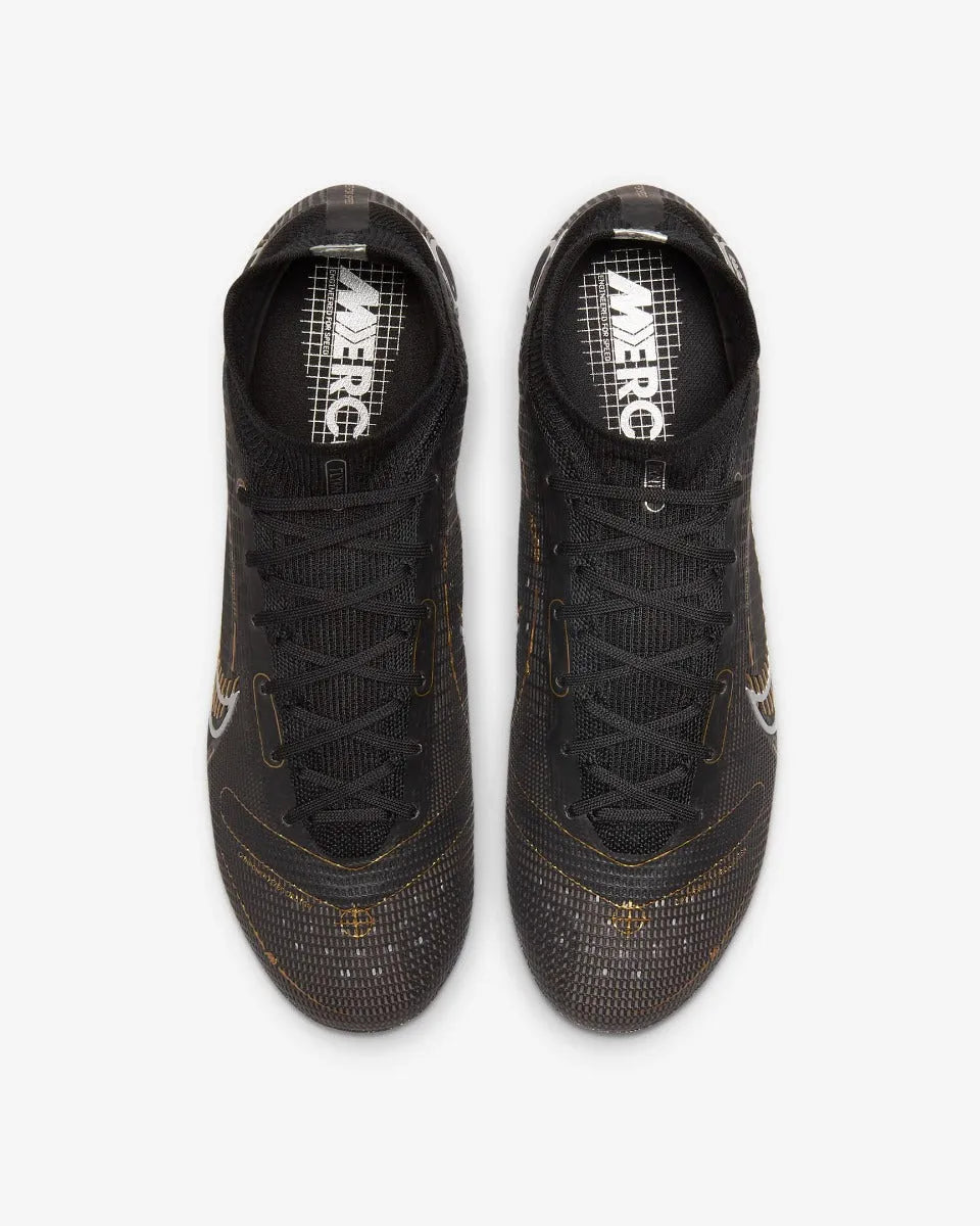 Nike Superfly 8 Elite FG - Black-Gold (Pair - Top)