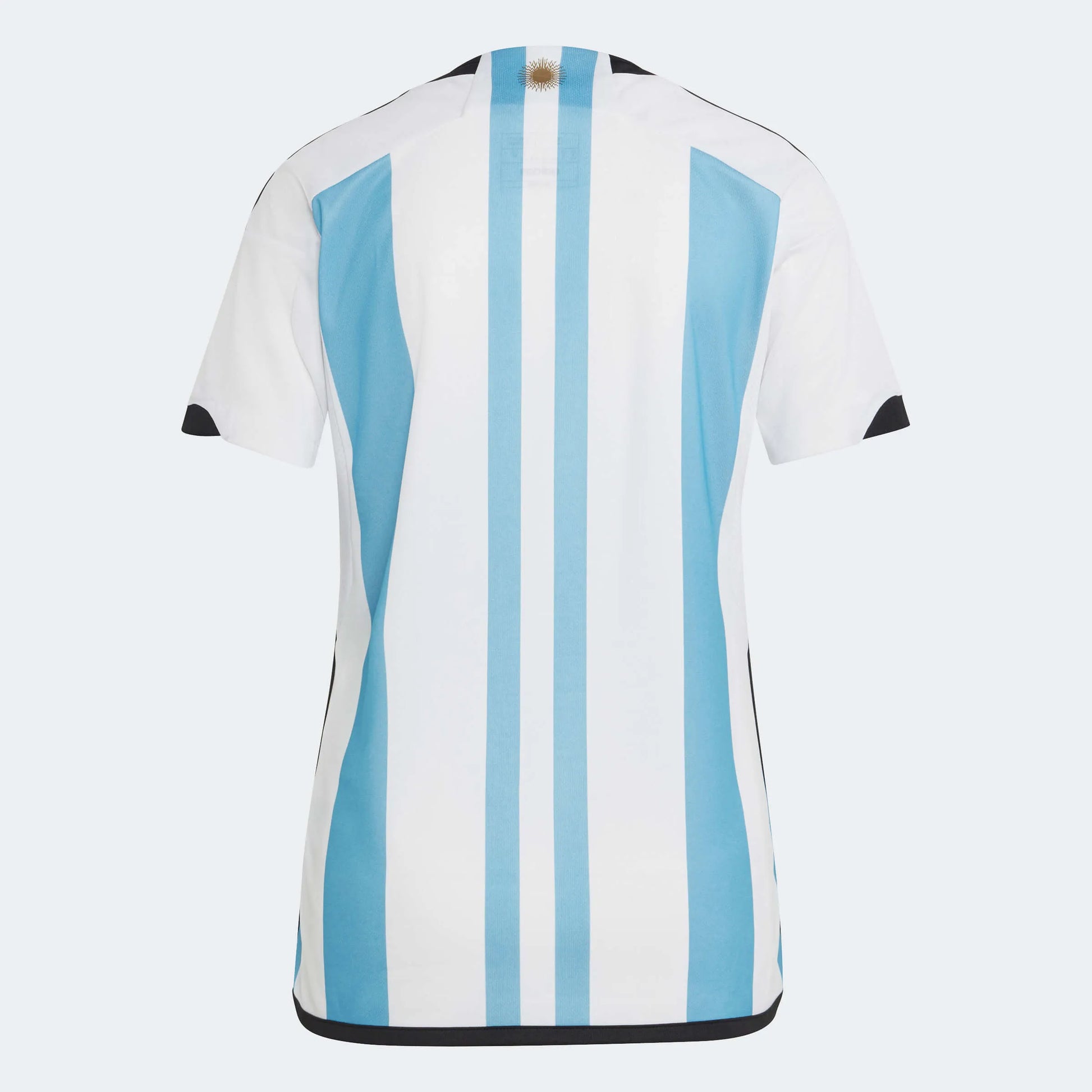 adidas 2022-23 Argentina Womens Home Jersey World Cup 3 Star - White - Light Blue (Back)