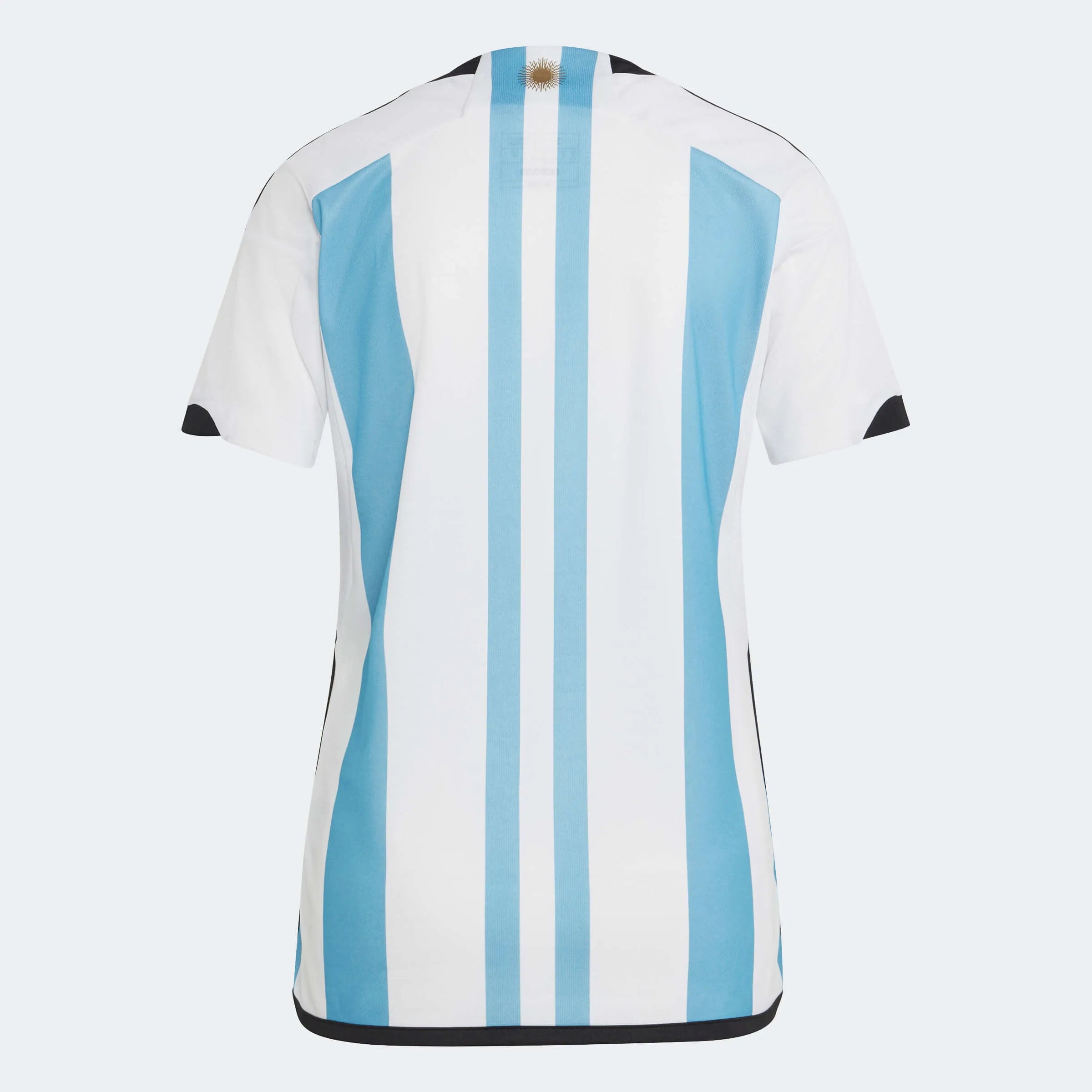 adidas 2022-23 Argentina Womens Home Jersey World Cup 3 Star - White - Light Blue (Back)