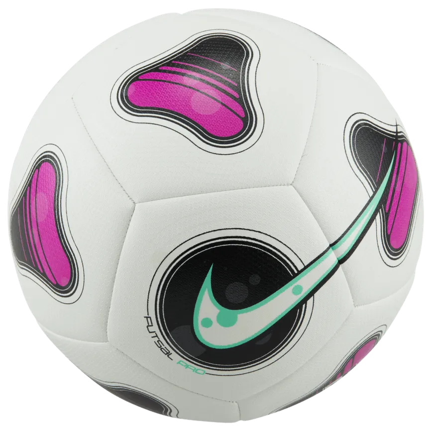 Nike Pro Futsal Ball White-Hyper Violet-Green Glow (Front)