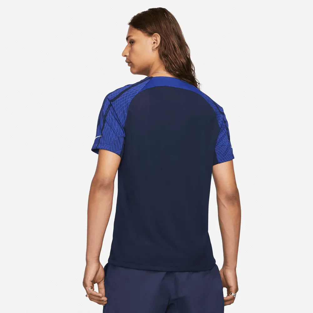 Nike 2022-23 USA Strike Top Navy-Bright Blue (Model - Back)