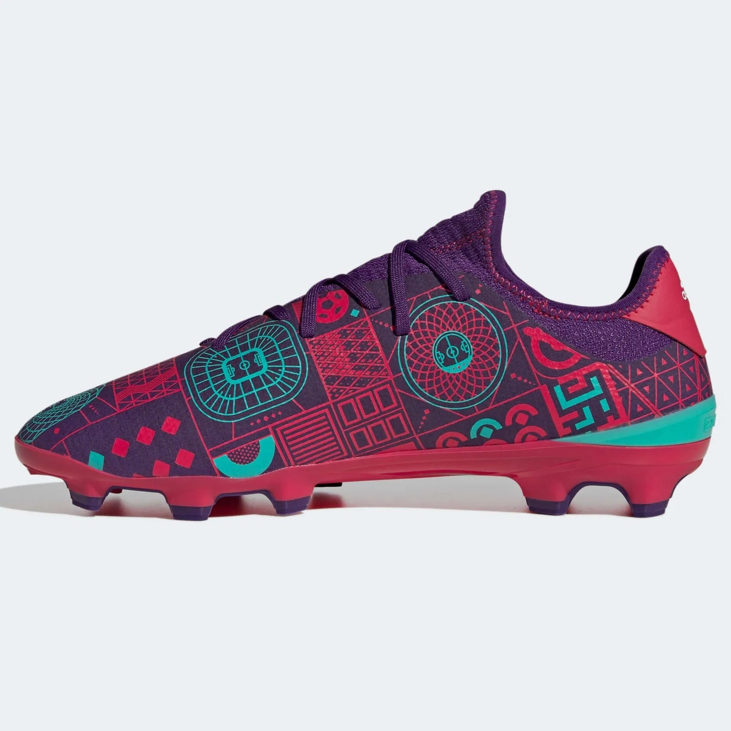 adidas Gamemode Knit FG - Purple-Ruby Red (Side 2)