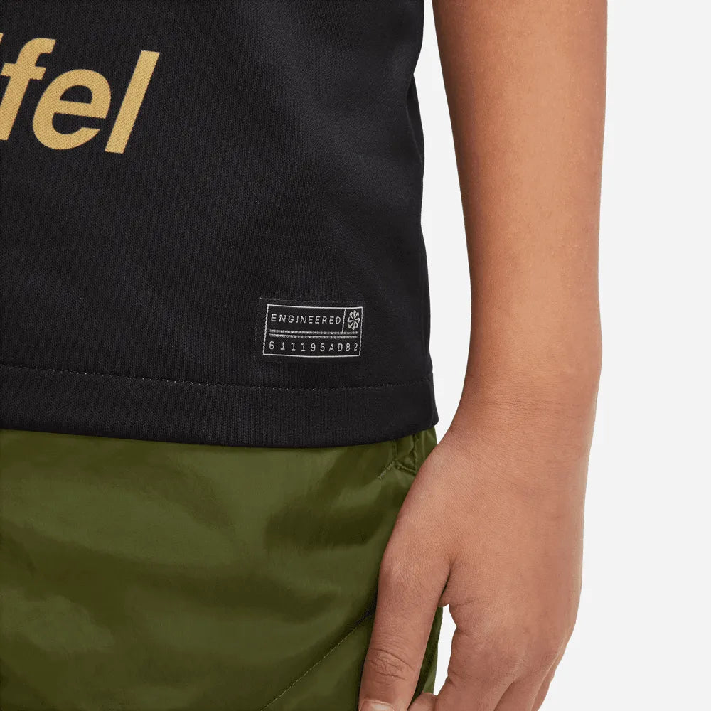 Nike 2023 Pumas Kids Third Jersey - Black - Gold (Detail 3)