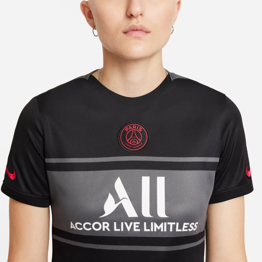 Nike 2021-22 PSG Women Third Jersey - Black-Grey (Detail 1)