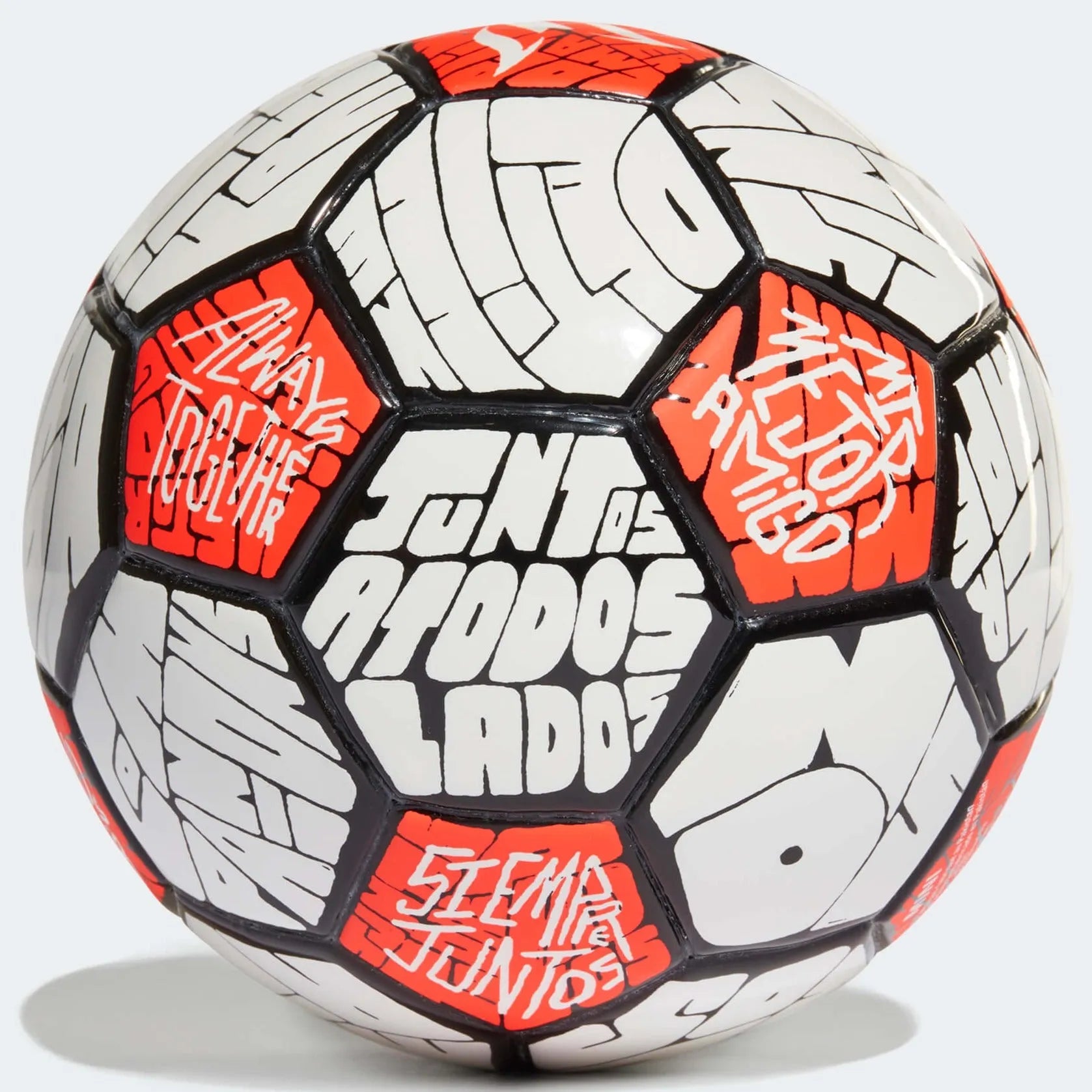 adidas Messi Mini Ball White-Solar Red (Back)