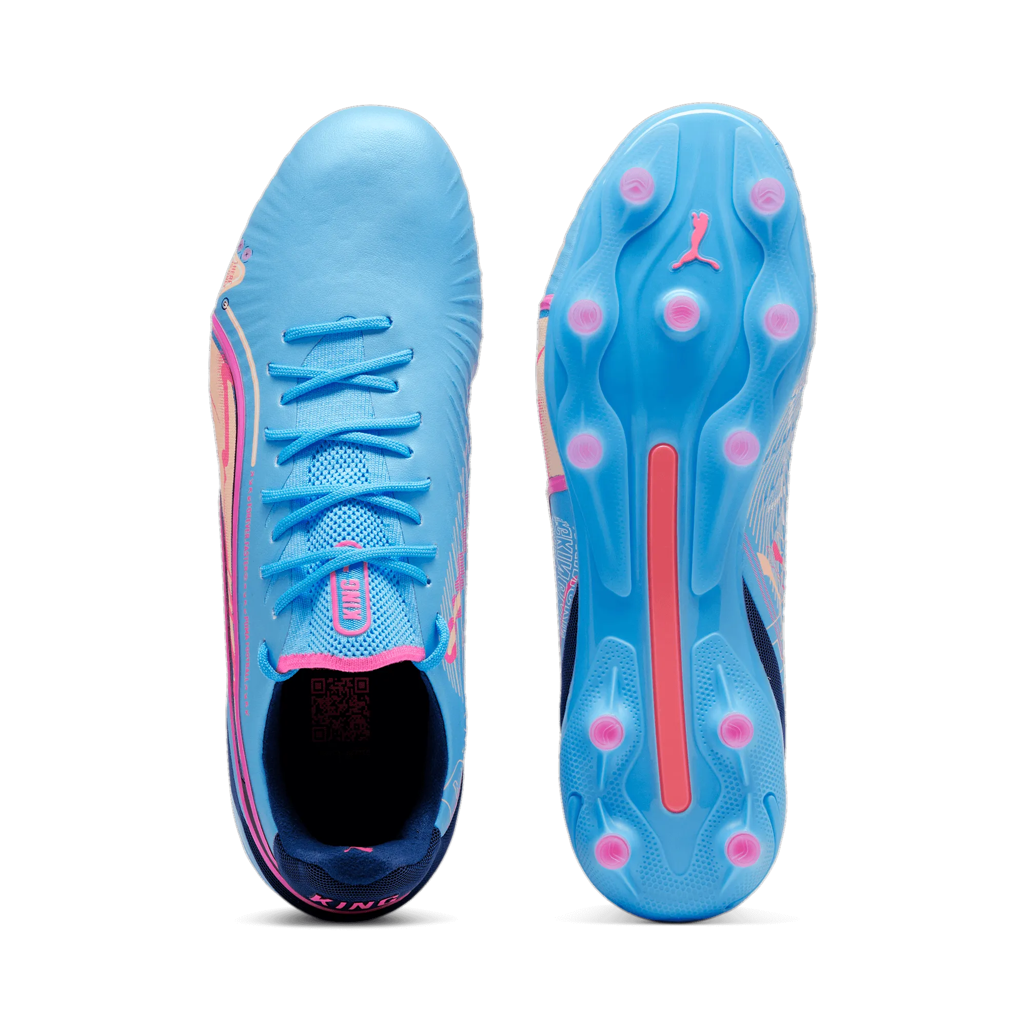 タイムセール！Puma KING サッカースパイク ホワイト/ピンク　26.0 タイムセール！Puma KING サッカースパイク ホワイト/ピンク