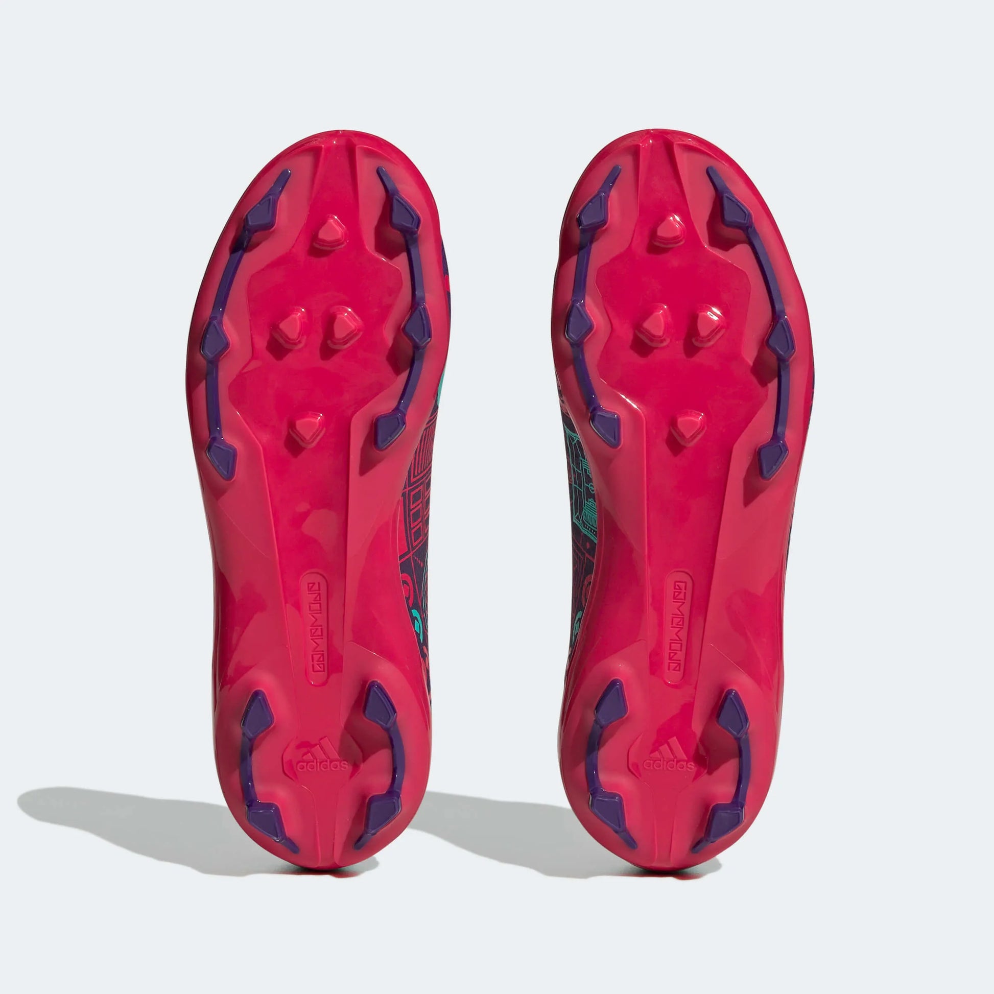 adidas Jr Gamemode Knit FG - Purple-Ruby Red (Pair - Bottom)