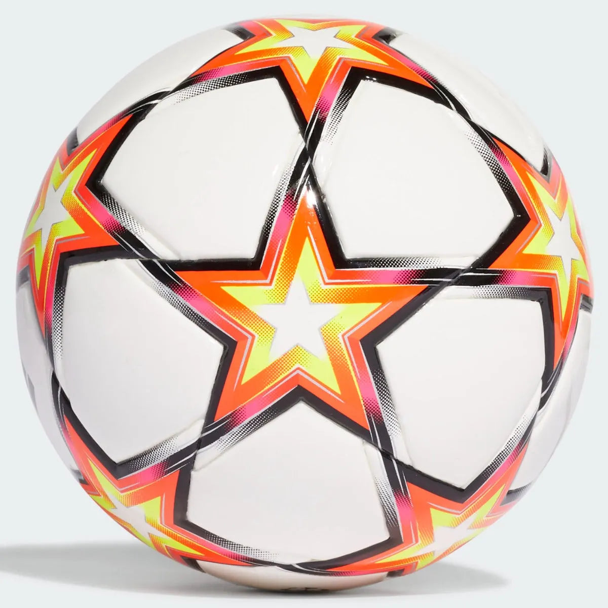 Adidas UCL MINI Pyrostorm Ball - White-Solar Red-Yellow (Back)