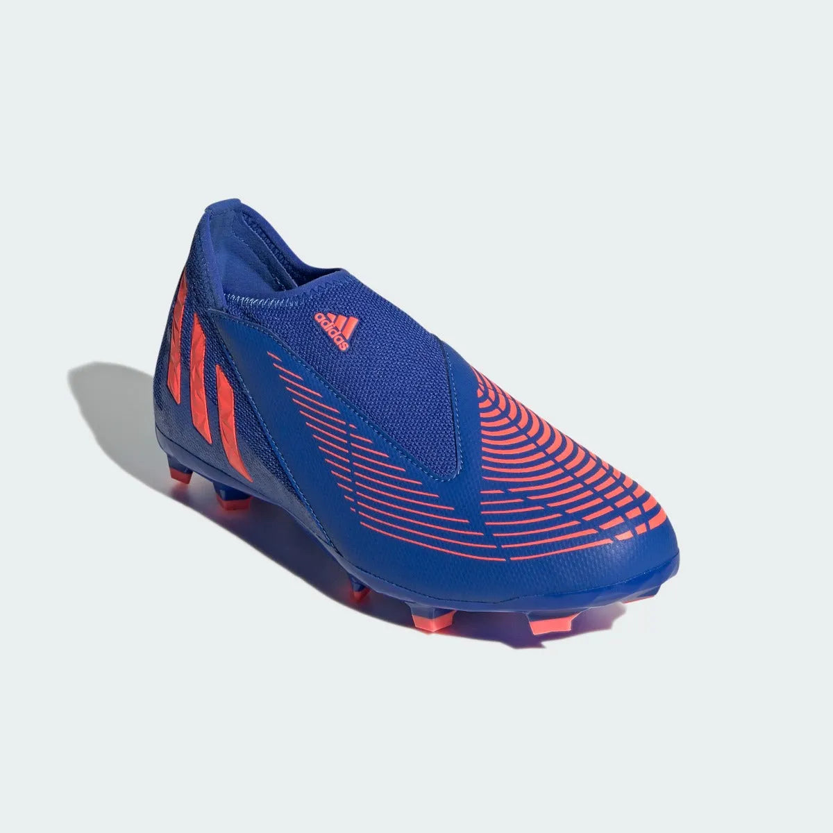 adidas JR Predator Edge .3 Laceless FG - Hi Res Blue-Turbo (Diagonal 1)
