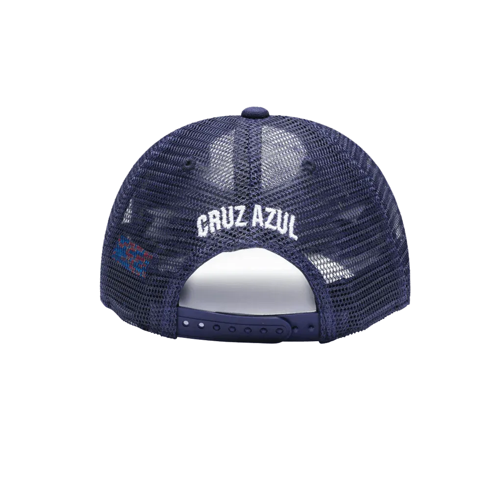 FI Collection Cruz Azul Scout Trucker Hat - Navy-White (Back)