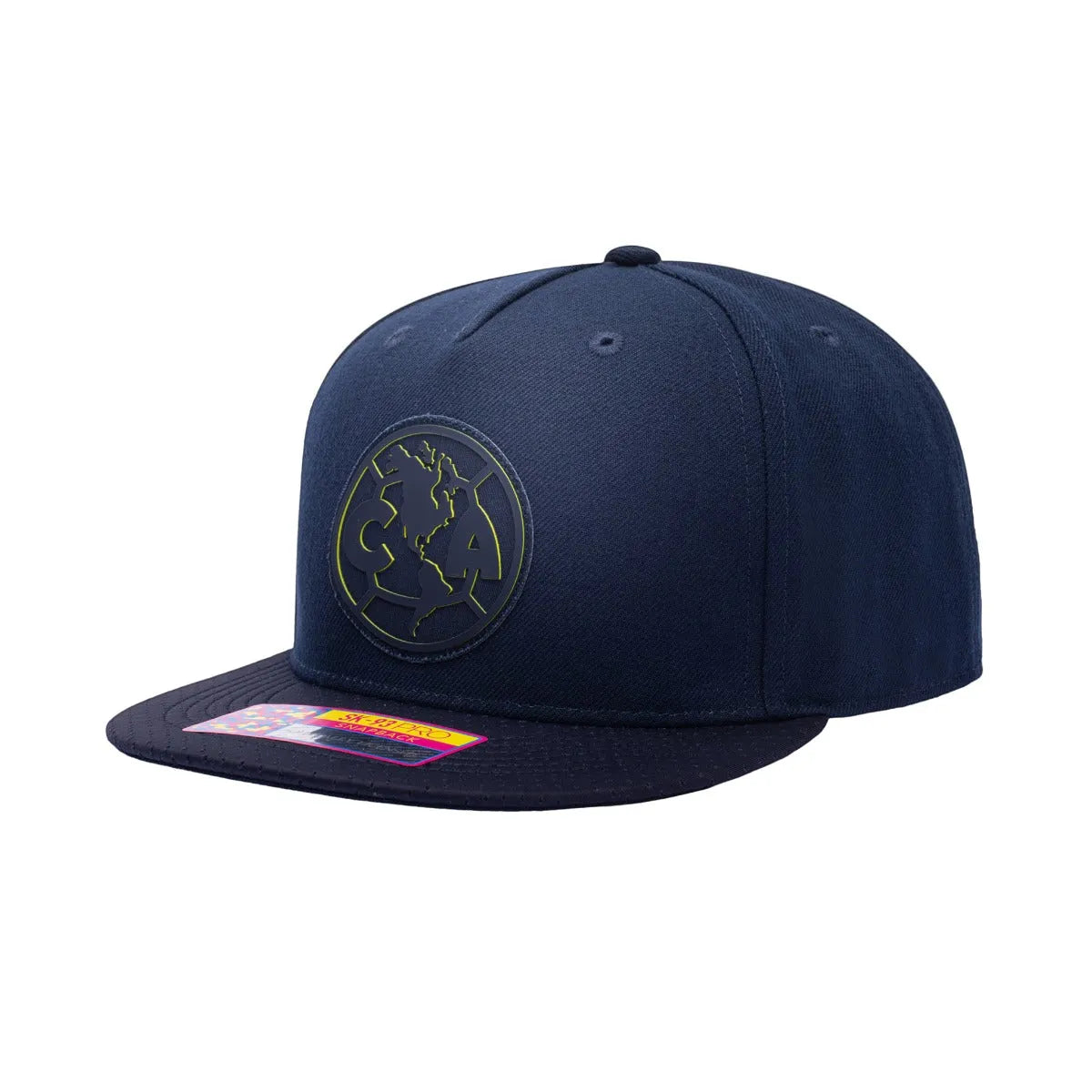 FI Collection Club America Elite Snapback Hat - Navy (Diagonal 1)