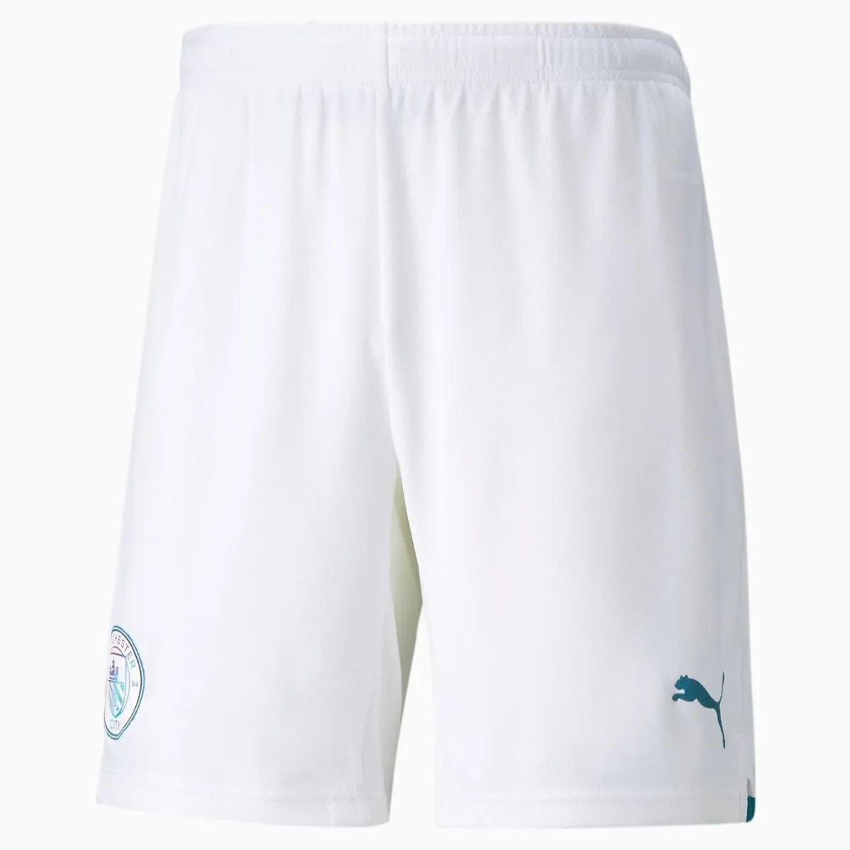 Puma 2021-22 Manchester City Men's Shorts  - White (Front)