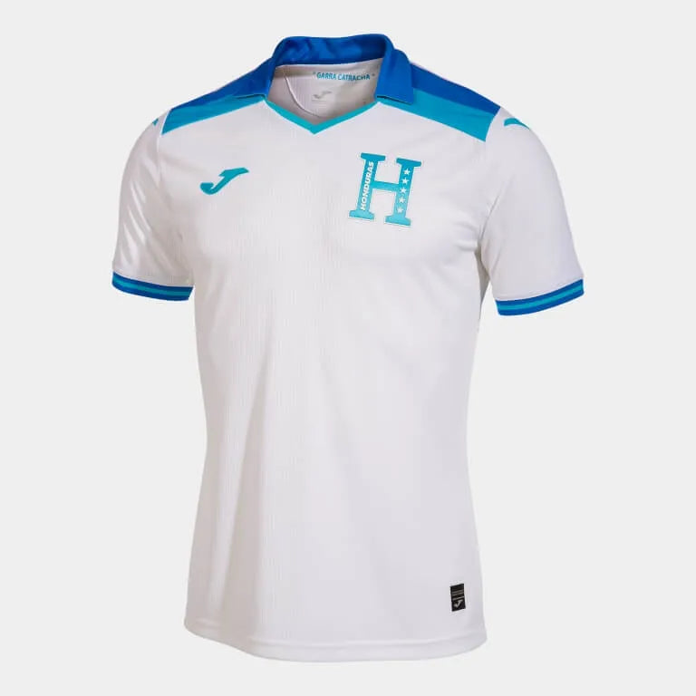 Joma 2023-24 Honduras Home Jersey - White-Blue (Lateral - Side 1)