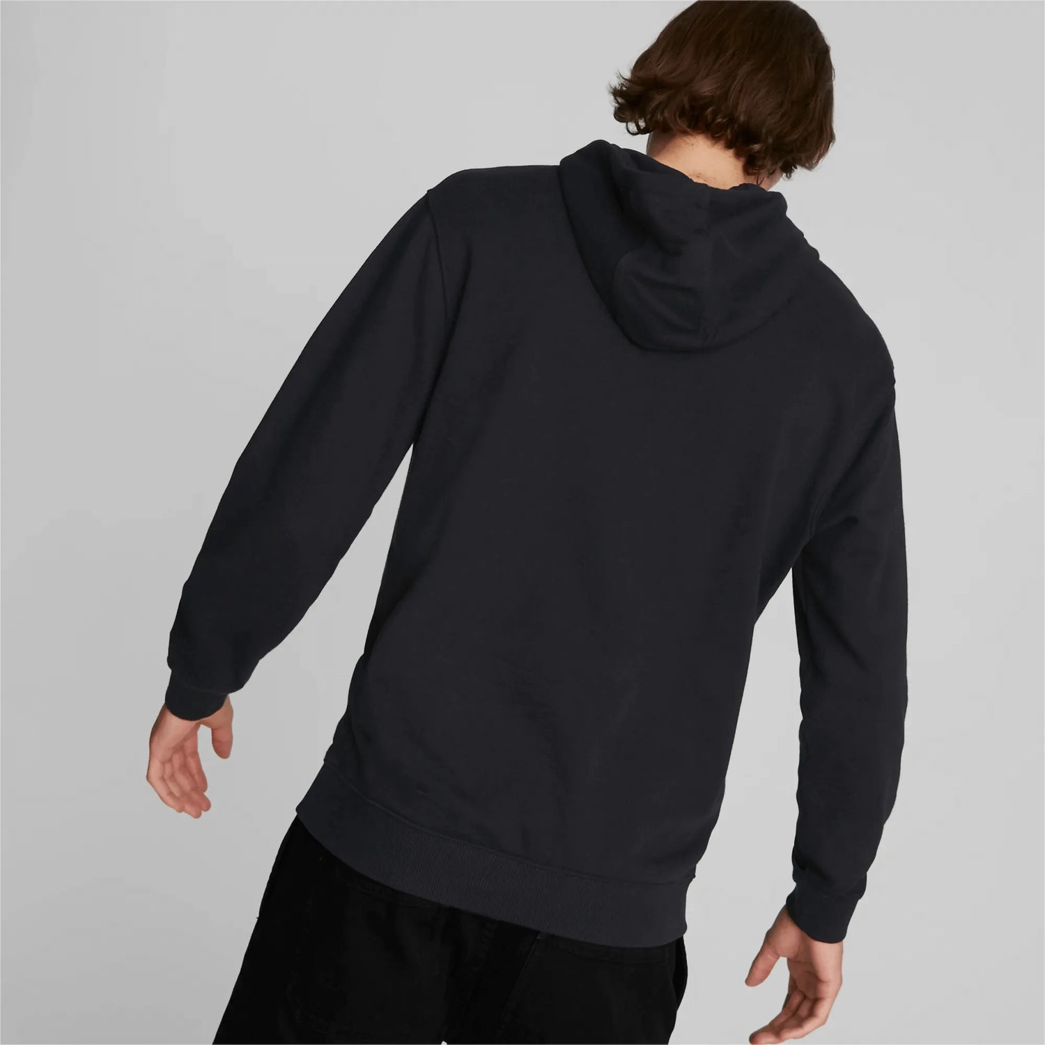 Puma 2022-23 AC Milan FTBLCulture Hoody - Black-Red (Model - Back)