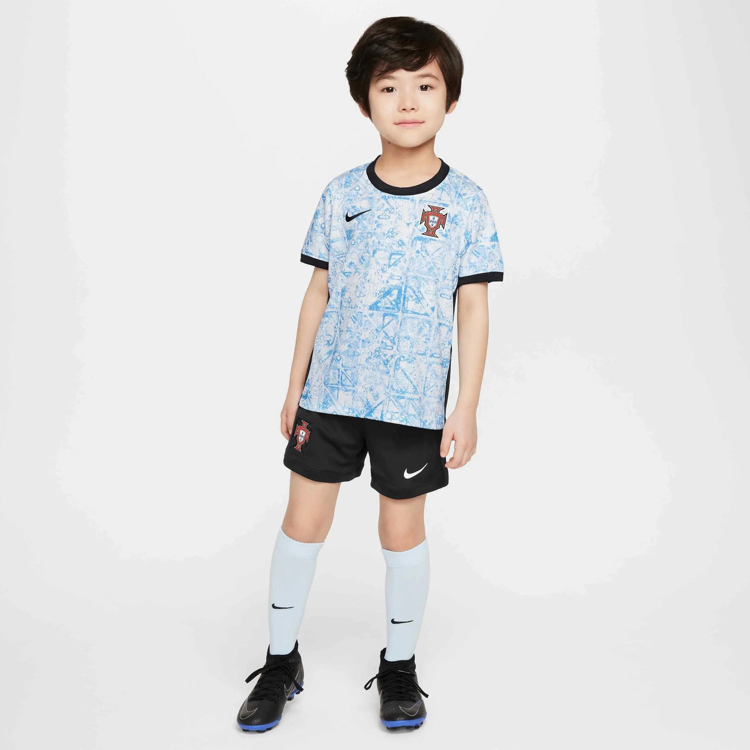Nike 2024-25 Portugal Kids Stadium Away Kit (Model - Front)