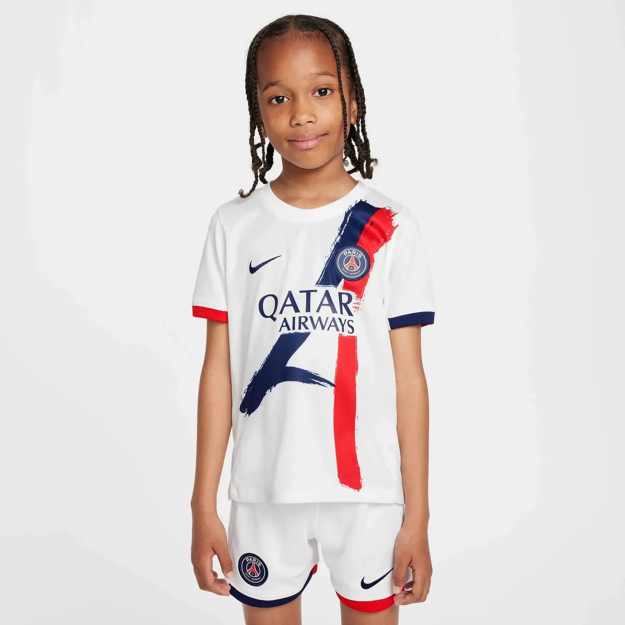Nike 2024-25 PSG Youth Stadium Away Jersey 3-Piece Kit (Jersey - Front)