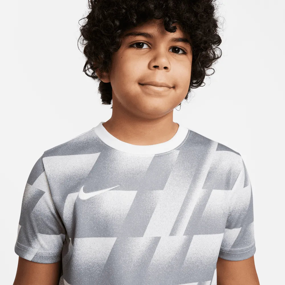 Nike FC 2022 Youth Libero Top SS - Grey-White (Detail 1)