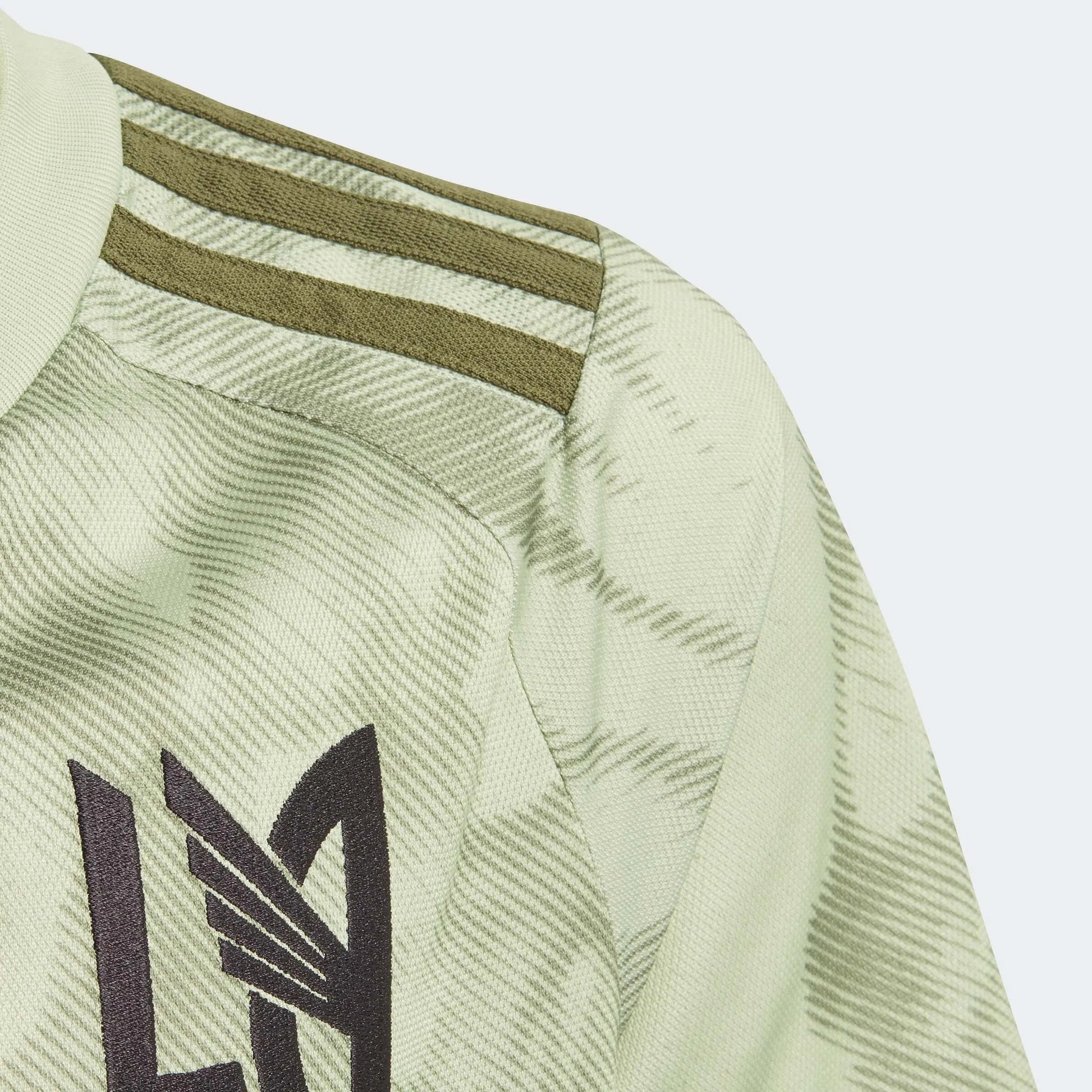 adidas 2023-24 LAFC Youth Away Jersey - Magic Lime-Tent Green (Detail 1)