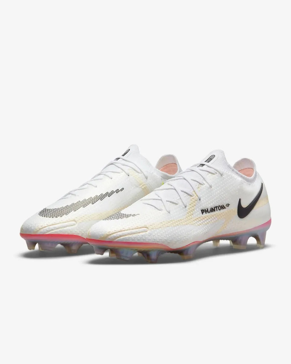 Nike Phantom GT2 Elite FG - White (Pair - Diagonal)