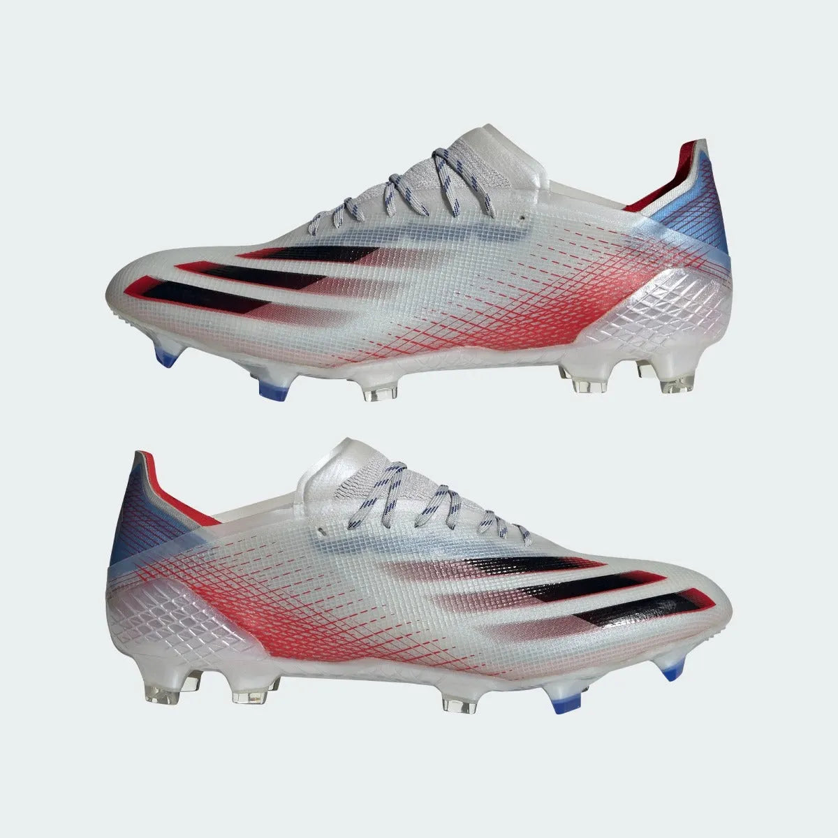Adidas X Ghosted .1 FG - Silver Metallic-Red-Royal (Pair)