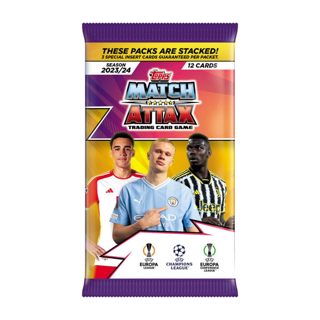 2023-24 Topps Match Attax UEFA Champions League Cards BOX (24 Packs Each) (Pack 1)