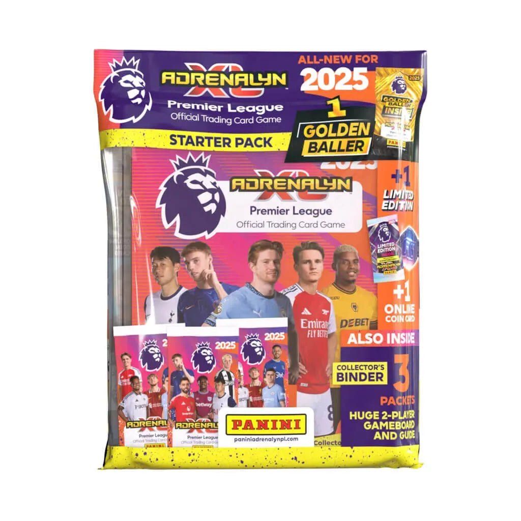 2024-25 Panini Adrenalyn XL Plus Premier League Cards Starter Pack (Album, Gameboard, 27 Cards + LE) (Front)