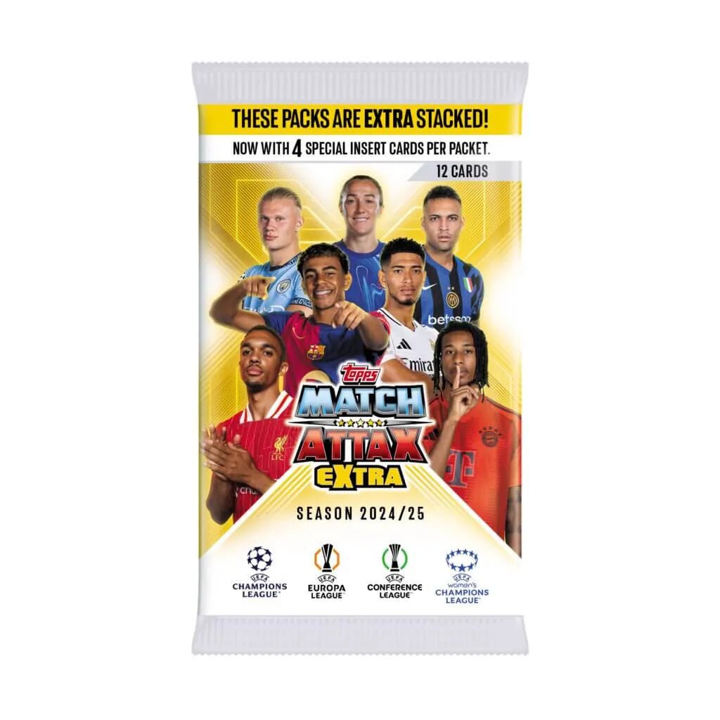 2024-25 Topps Match Attax Extra Champions League Cards BOX (24 Packs Each) (Pack)
