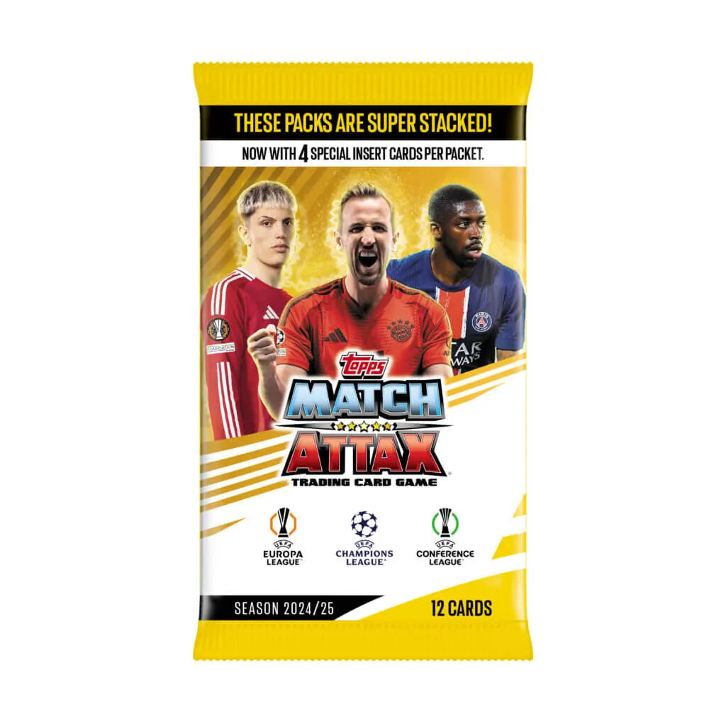 2024-25 Topps Match Attax Champions League Cards - Starter Pack (Album, 27 Cards + 2 LE) 2024-25 Topps Match Attax Champions League Cards - Starter Pack (Album, 27 Cards + 2 LE)