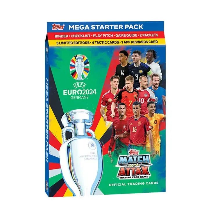 2024 Topps Match Attax UEFA Euro Cards Starter Pack (Album + 24 Cards)