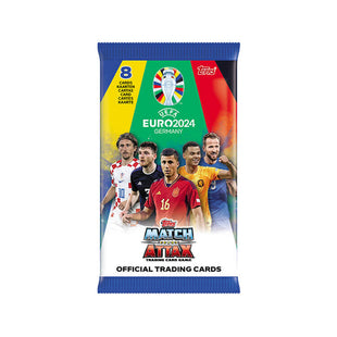 2024 Topps Match Attax UEFA Euro Cards PACK (8 Cards Each) (Pack)