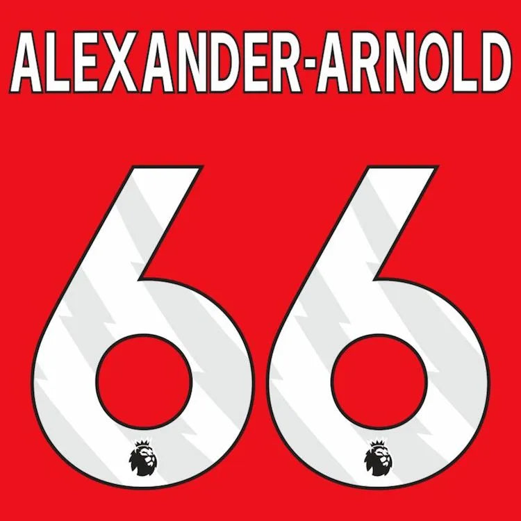 Liverpool 2023- Home Alexander-Arnold #66 Youth Jersey Name Set (Back)