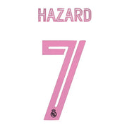 Real Madrid 2020/21 Third Hazard #7 Jersey Name Set