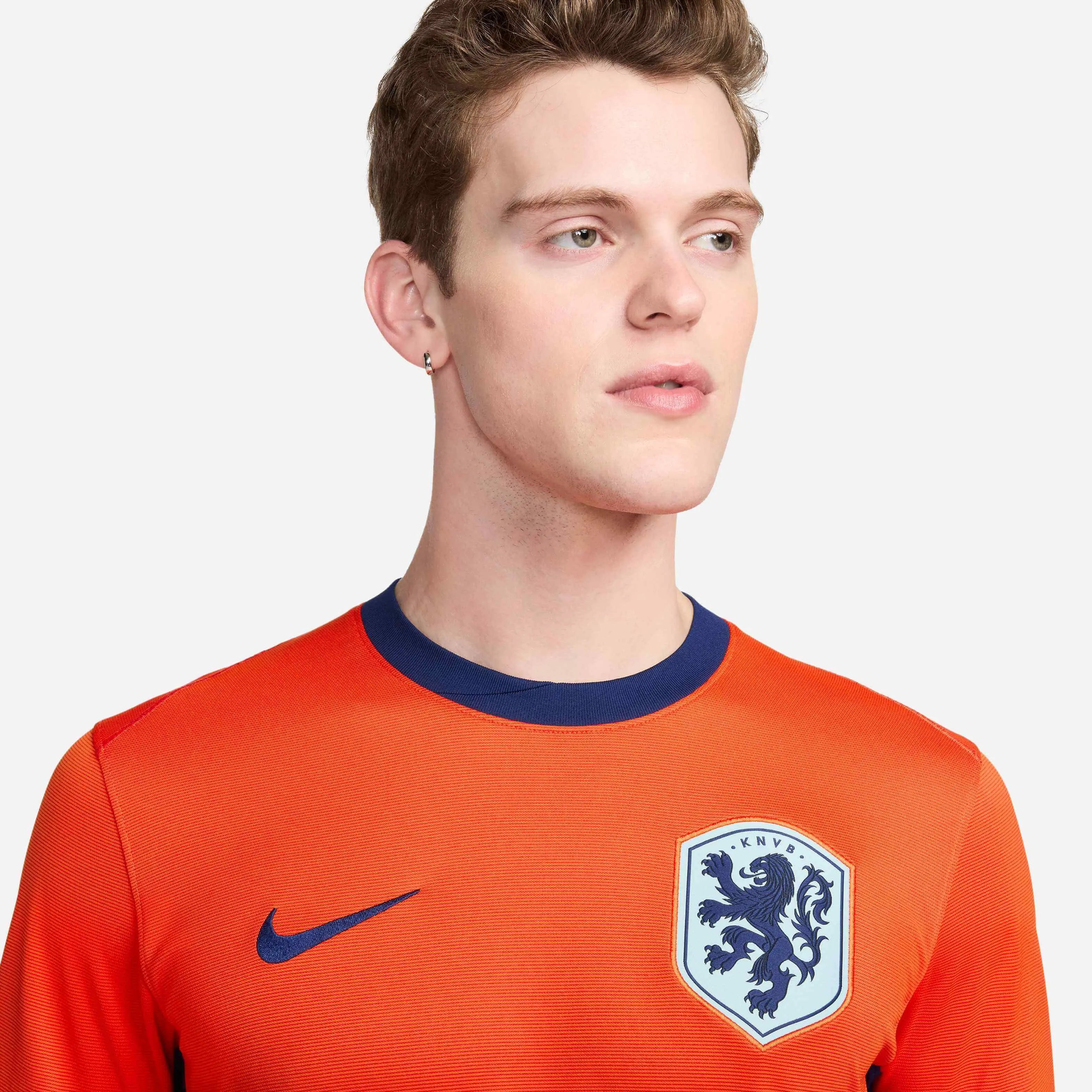 Nike 2024-25 Netherlands Men's Stadium Home Jersey (Detail 1)