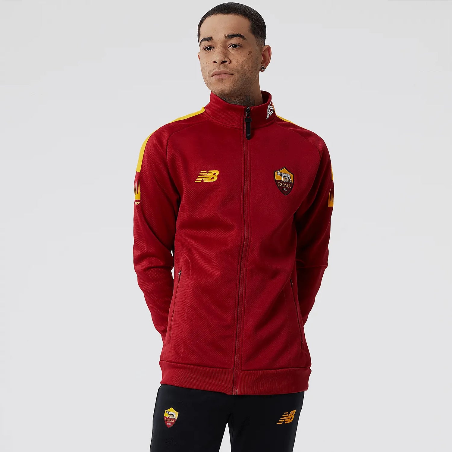 New Balance 2022-23 Roma Home Jacket - Burgundy (Model - Front)