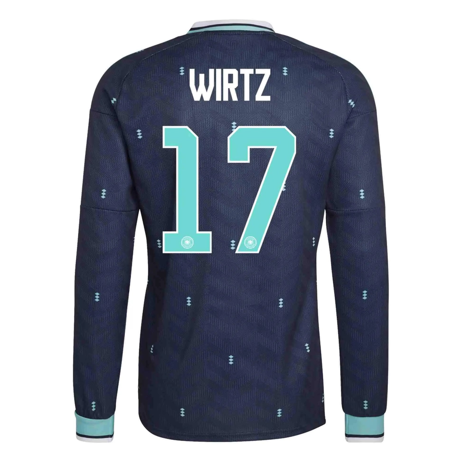 adidas 2026 Germany Men's Stadium Away Long-Sleeve Soccer Jersey (Wirtz)