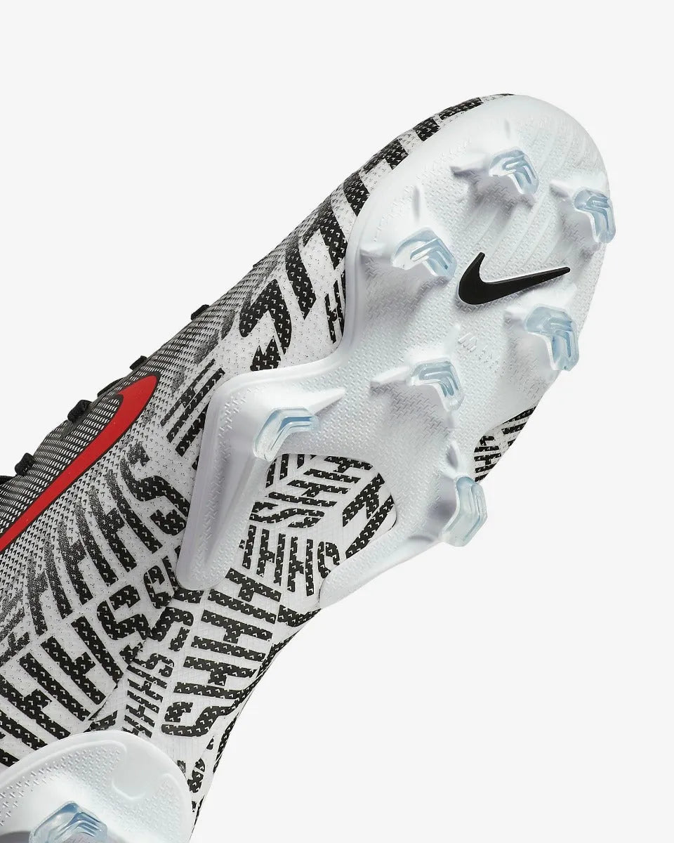 Nike JR Vapor 12 Elite Neymar FG - White-Black-Red