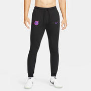 Nike 2021-22 Barcelona Fleece Travel Pants - Black (Model - Front)