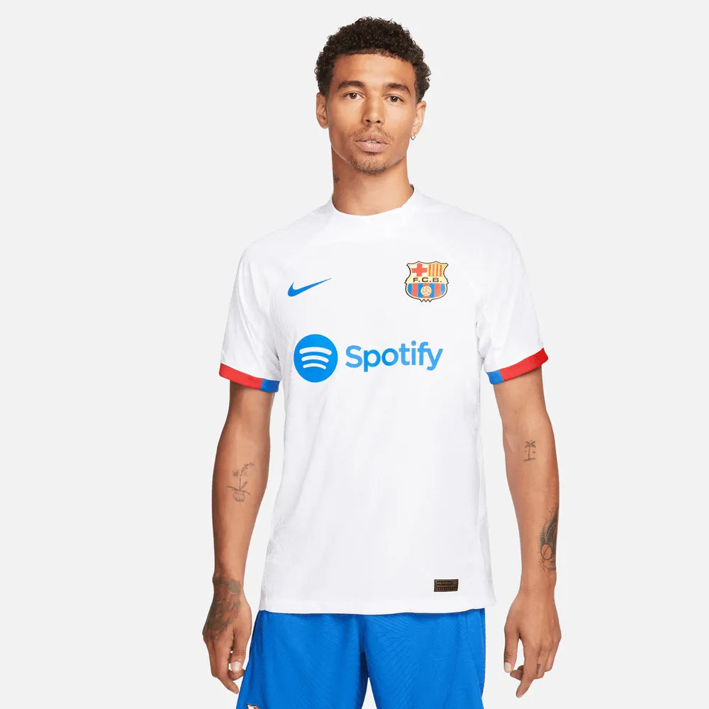Nike 2023-24 Barcelona Men's Authentic Away Jersey (Model - Front)