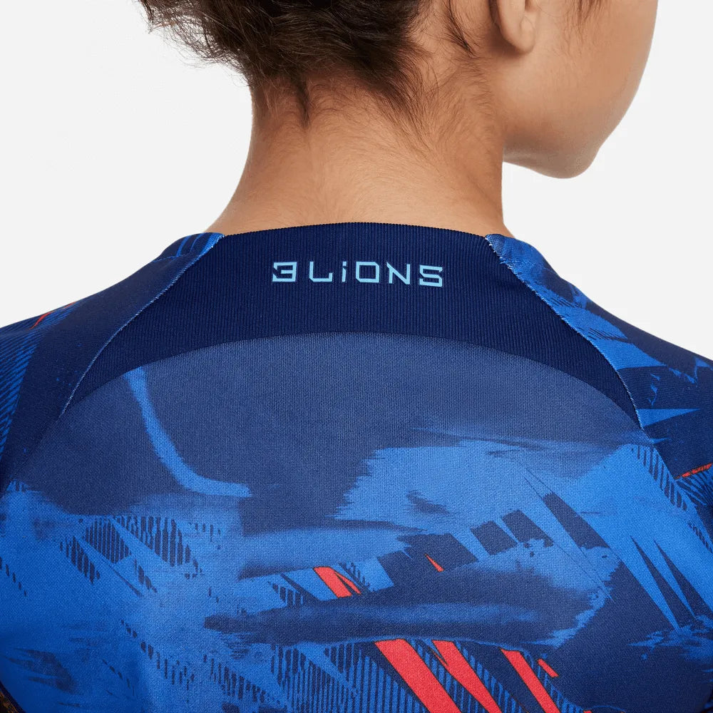 Nike 2022-23 England Youth Pre-Match Top Blue Void-game Royal (Detail 2)