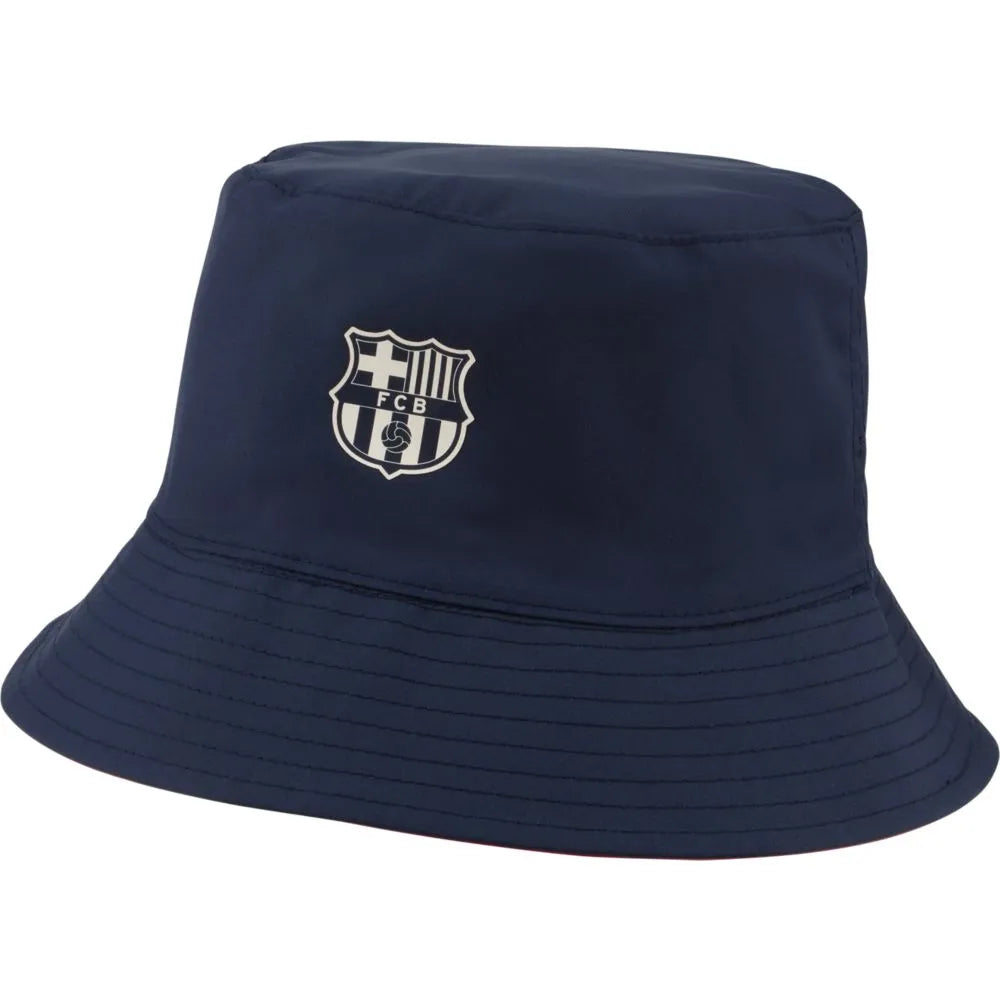 Nike 2021-22 Barcelona Reversible Bucket Hat - Blue-Noble Red (Navy - Front)