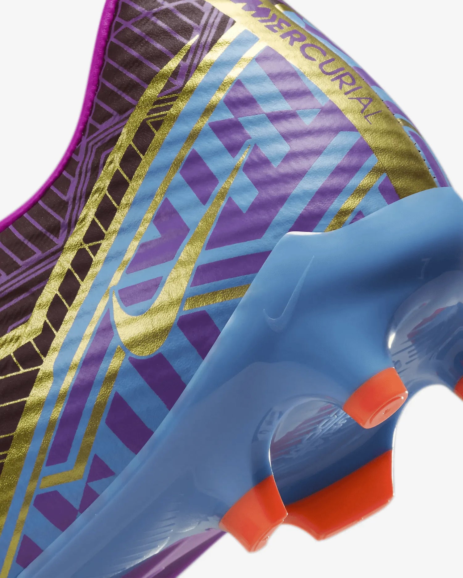 Nike Zoom Vapor 15 Academy KM FG-MG - Dark Beetroot-Gold (Detail 3)