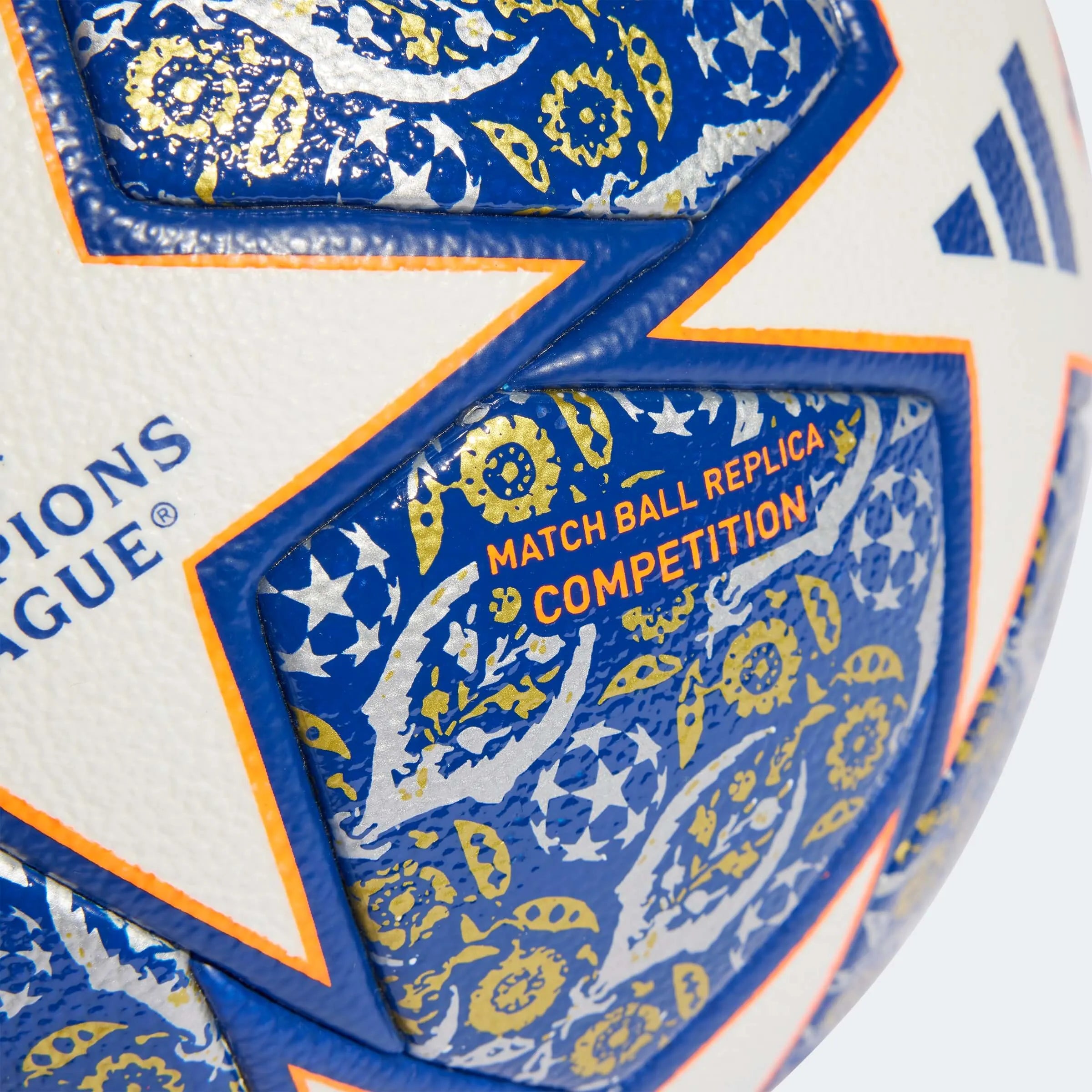 adidas 23 UCL Istanbul Competition Ball - White-Blue-Orange (Detail 2)