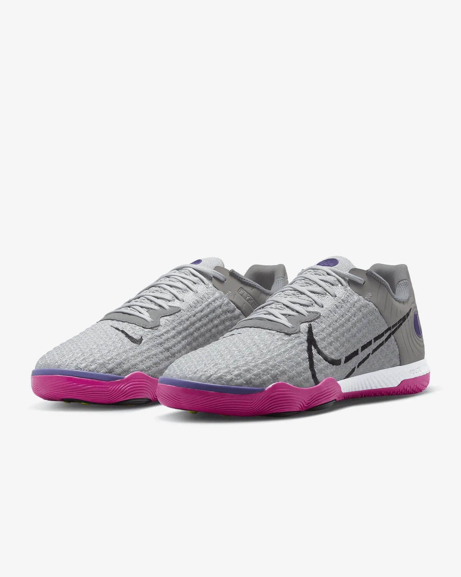 Nike ReactGato Indoor - Black-Smoke Grey (Pair - Diagonal)