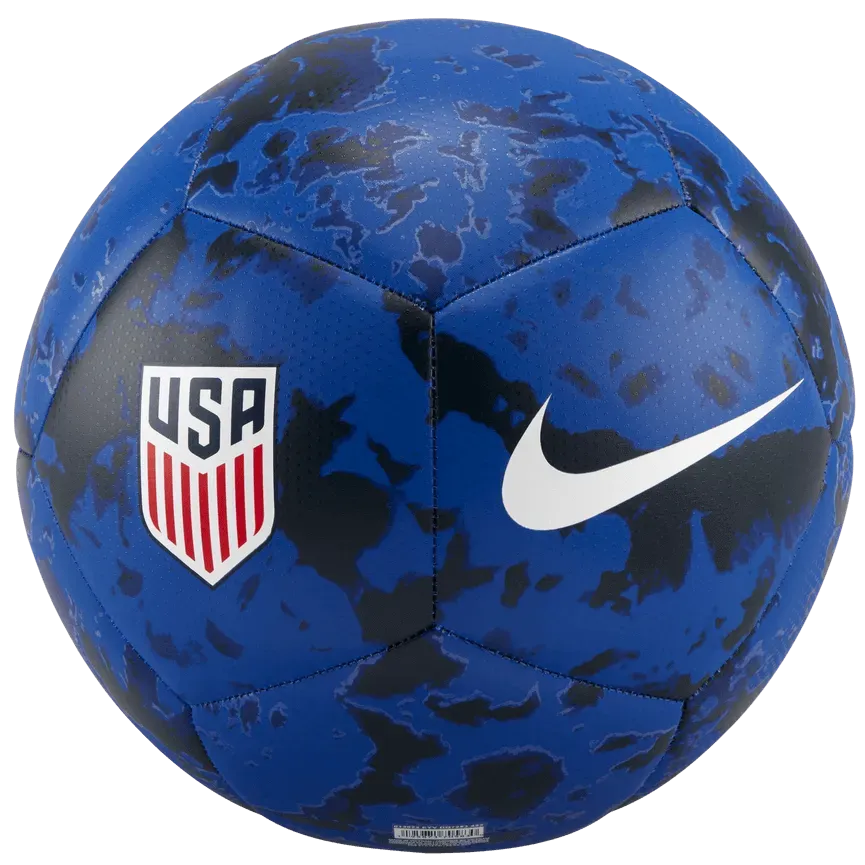 Nike 2022-23 USA Pitch Training Soccer Ball - Blue-Black (Front)