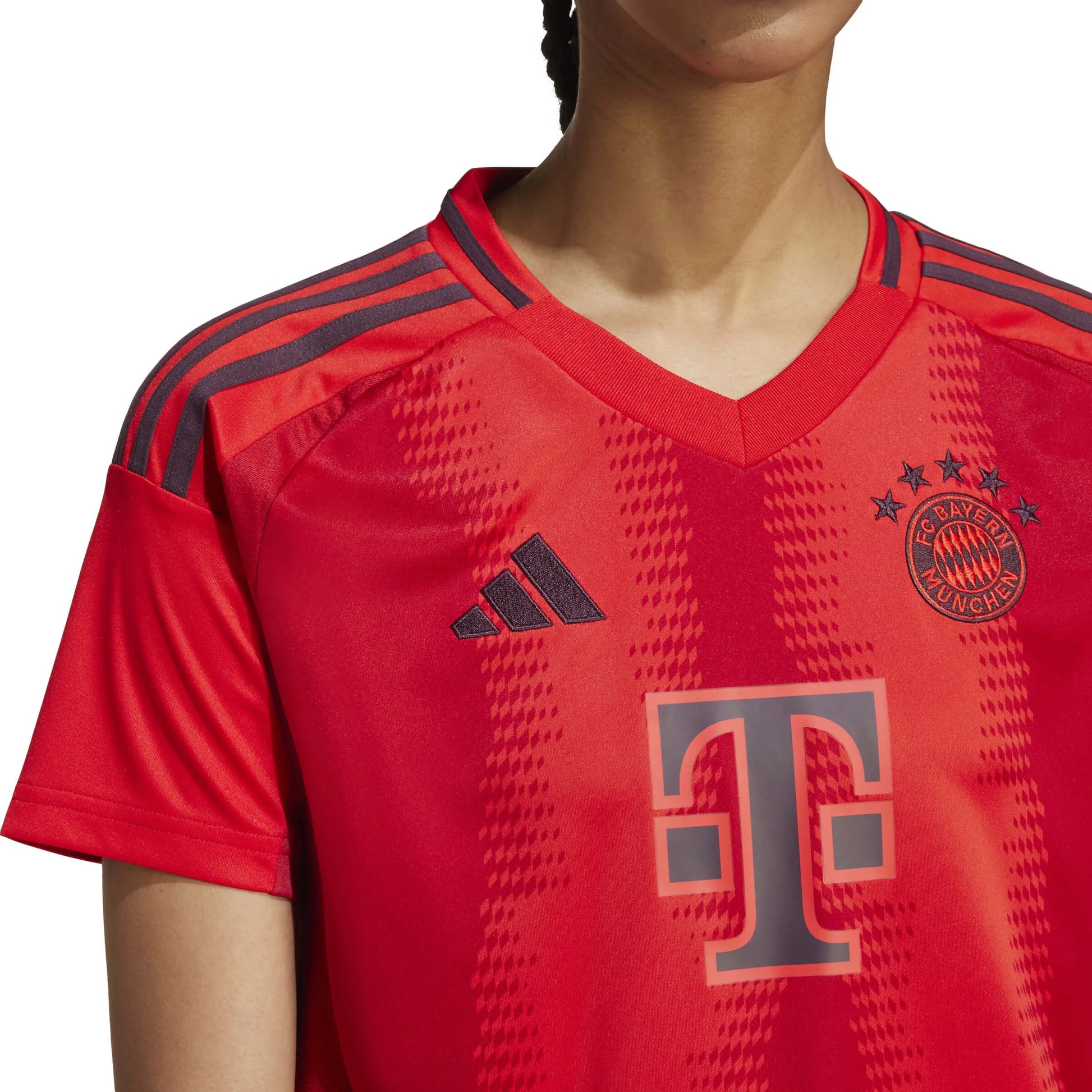 adidas 2024-25 Bayern Munich Women's Stadium Home Jersey (Detail 1)