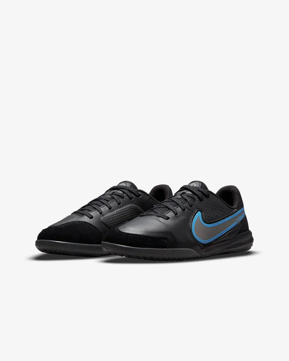 Nike JR Legend 9 Academy 9 IC - Black-Blue (Pair - Diagonal)