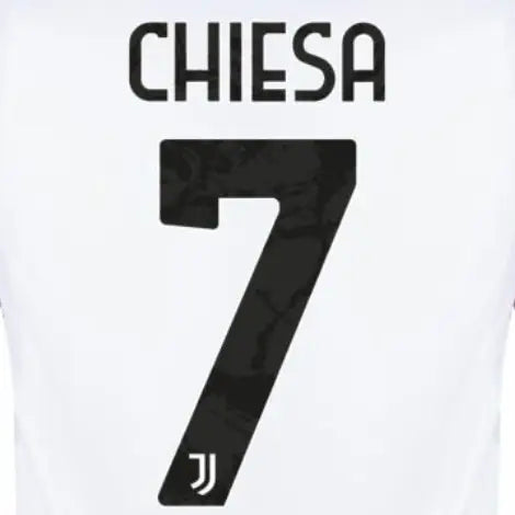 Juventus 2023/24 Away Chiesa #7 Jersey Name Set