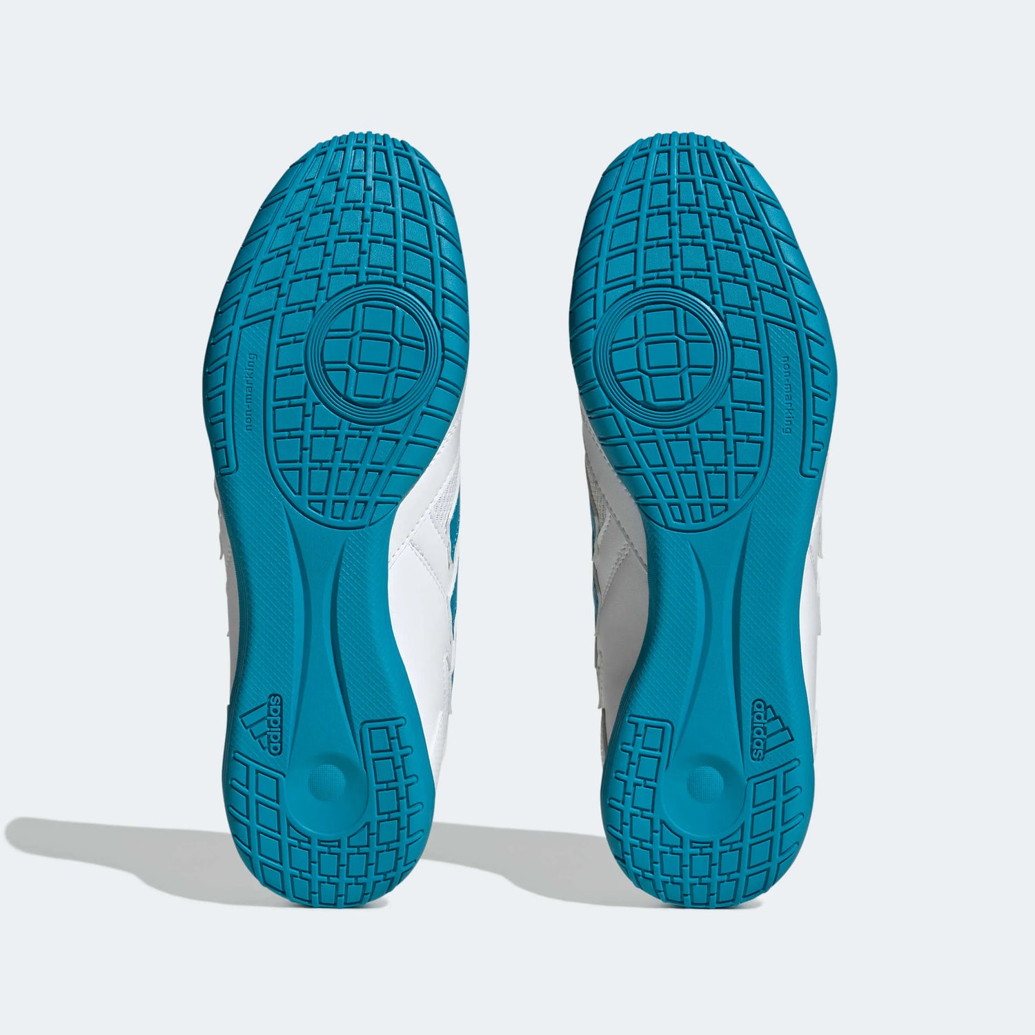 Adidas Super Sala 2 Indoor - White-Aqua (Pair - Bottom)