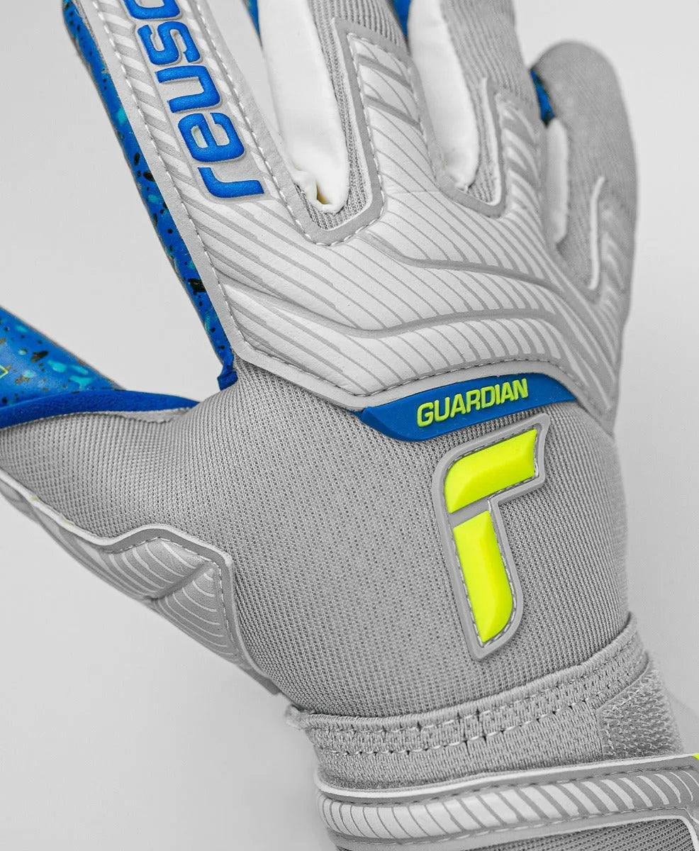 Reusch JR Attrakt Fusion FS Guardian - Grey-Yellow-Blue (Detail 3)