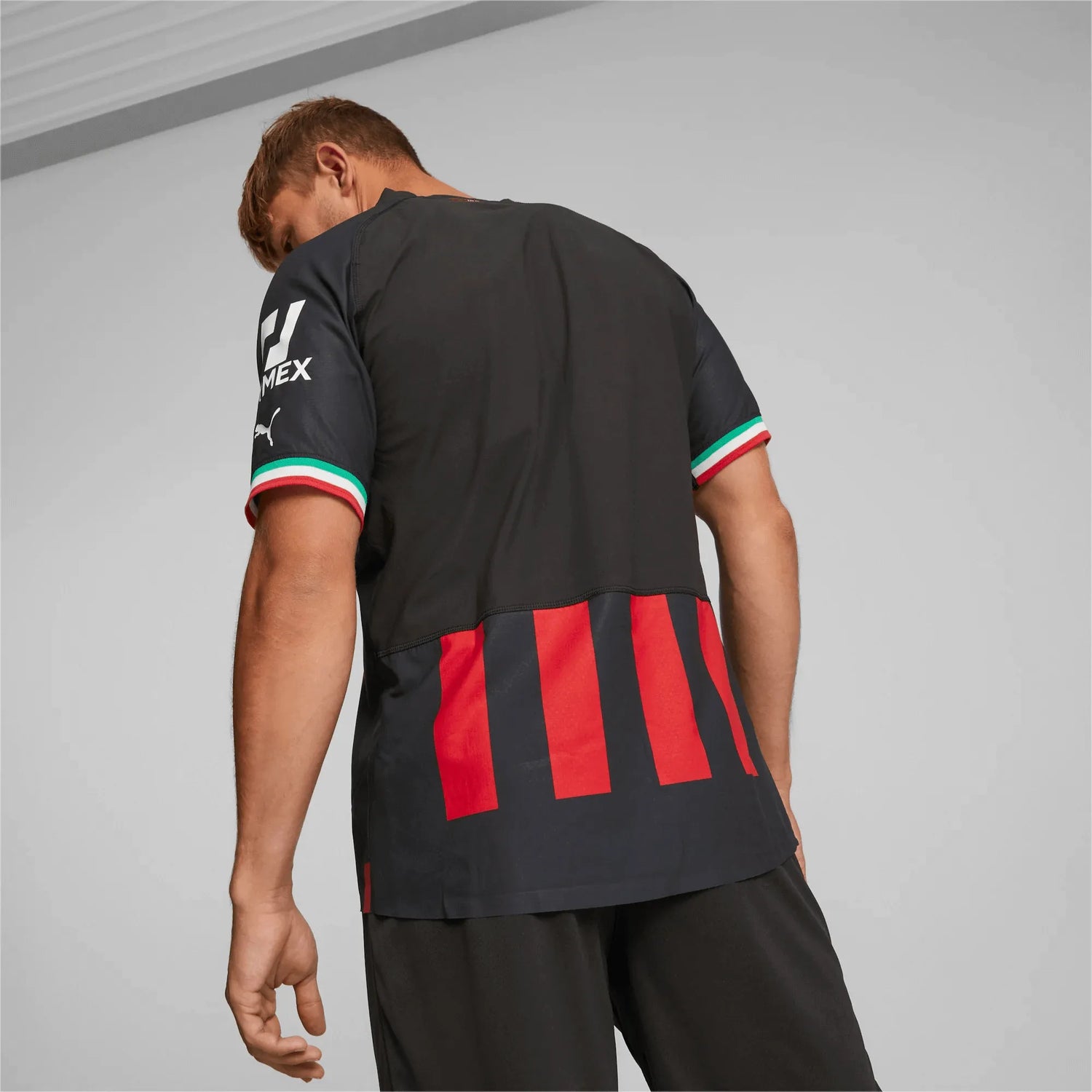 Puma 2022-23 AC Milan Authentic Home Soccer Jersey - Black